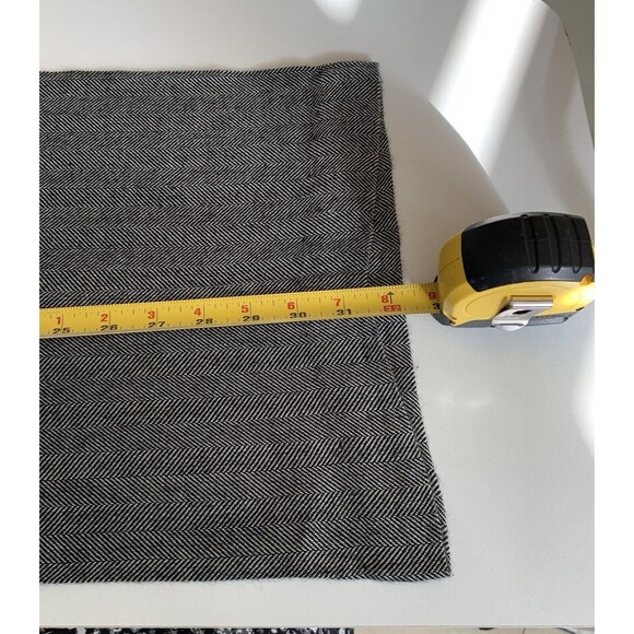 Nygard Collection Dress Slacks Womens 16 Herringbone Tweed Gray Wide Leg Pleated - Picture 11 of 11